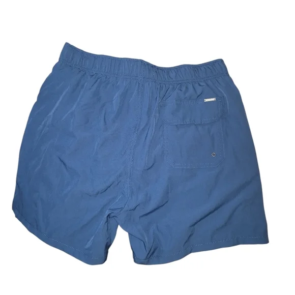 Vintage Summer Swimwear Mens Swim Trunks Drawstring  Mesh Lined Blue Size L - Picture 2 of 6